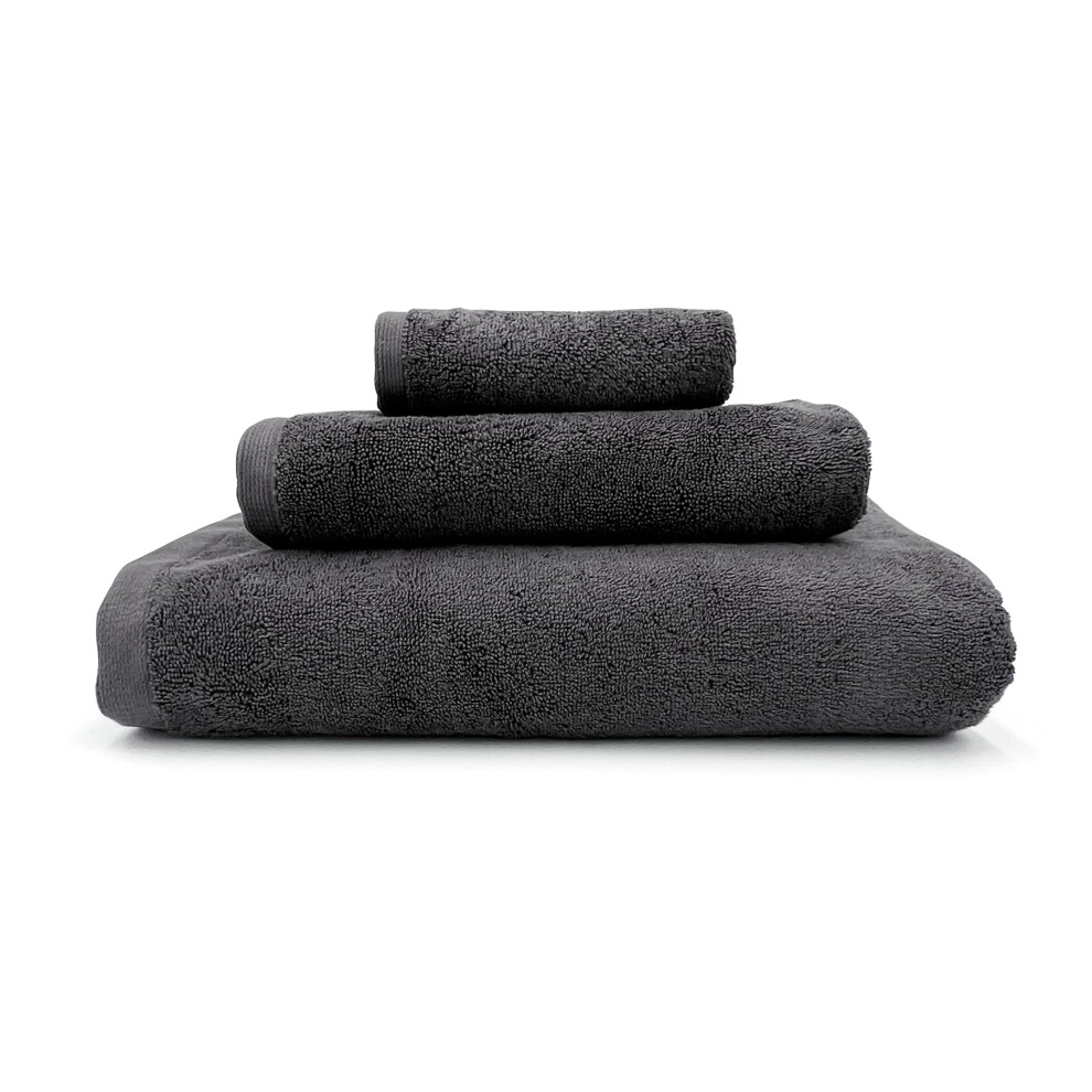 Lincoln & Palm Ensemble de 3 serviettes turques    paisses et douces 700 g/m    SILVERbac Tech | Bain 58 x 30 cm, Mains 30 x 16 cm, Visage 13 x 13 cm