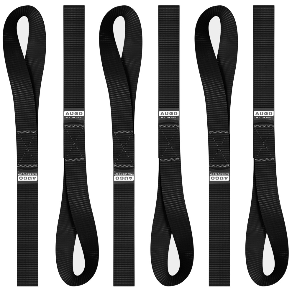 Soft Loop Tie Down Straps - 1 500 Load Capacity & 4 500 Lbs Breaking Strength - 6 Pack - Loops For Securing Atv Utv Motorcycles Scooters Dirt Bike 850032136549