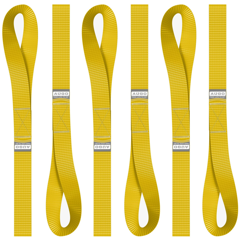Soft Loop Tie Down Straps - 1 500 Load Capacity & 4 500 Lbs Breaking Strength - 6 Pack - Loops For Securing Atv Utv Motorcycles Scooters Dirt Bike 850032136563