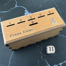 Penny Game Family Fun Bordspel Drop Game Houten kist voor 2-6 spelers Premium-versie