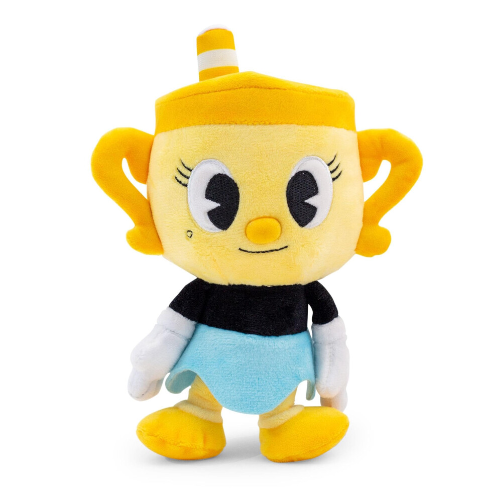 Photos - Other Toys Cuphead Ms. Chalice 8-Inch Collector Plush Toy | Soft Stuffed Animal for Hugging | Officially Licensed Collectible 604370