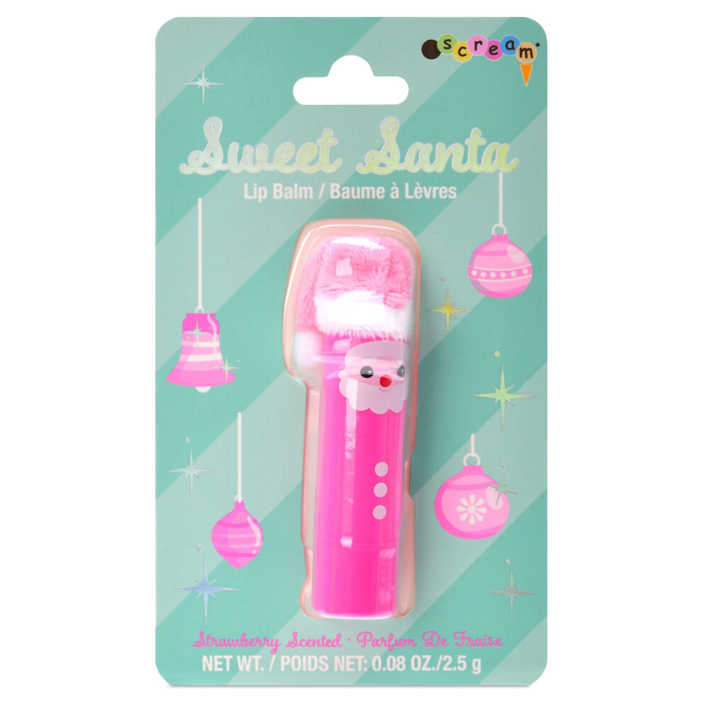 Iscream Sweet Santa Strawberry Scented Holiday Lip Balm