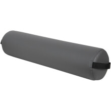 Cuscino rotondo ForPro, grigio freddo, resistente all'olio e alle macchie, per massaggi e yoga, 6 R x 26 L