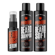 Wild Willies Bartpflegeset, mit Biotin angereichertes Shampoo und Sp lung mit Koffein, zwei 113-ml-Flaschen, f rdert gesundes Bartwachstum