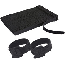 200 PCS Herbruikbare Kabelbinders met Haak en Lussysteem, Verstelbare 8 Inch Kabelbeheersing