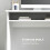 Homcom HOMCOM Computer Desk Writing Table Study Workstation Storage High Gloss White 4