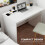 Homcom HOMCOM Computer Desk Writing Table Study Workstation Storage High Gloss White 6