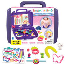 Creativity for Kids Sensory On The Go Kit: Magical Playground - Sensory Bins for Toddlers Ages 3-5+ Unicorn Gifts for Girls Preschool and Toddler To