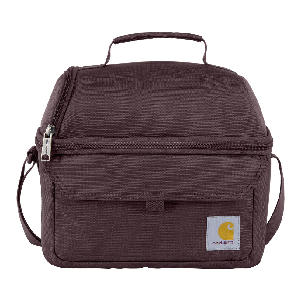 Carhartt 12 Can Two Compartment Lunch Box | Durable  Fully-Insulated Lunch Bag for Women & Men  Large Lunchbox (Port)