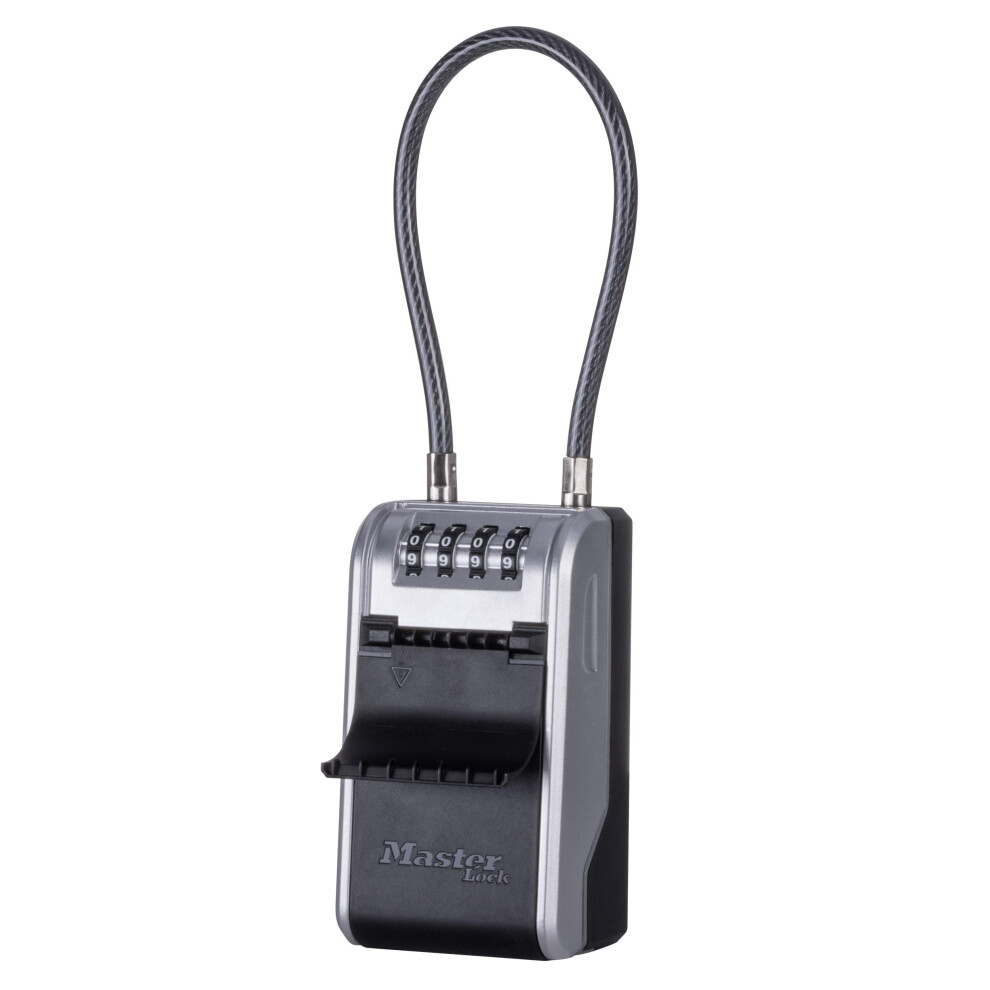 Master Lock High Capacity Key Lockbox  Combination Dial  Removable Cable
