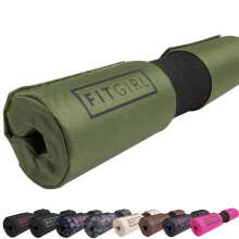 FITGIRL - Squat Pad and Hip Thrust Pad for Leg Day Barbell Pad Stays in Place Secure Thick Cushion for Comfortable Squats Lunges Glute Bridges