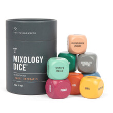 Two Tumbleweeds Mixology Dice - New Edition | Set of 9 Dice to Inspire Craft Cocktails & Mocktails with Recipe Booklet | Unique Gift for The Kitc