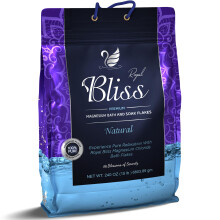 Flocos de Magnésio ROYAL BLISS para Banhos e Escaldantes 15 LB | 100% Puro e Natural