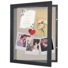 Americanflat Front Opening 11x14 Shadow Box Frame with Shatter-Resistant Glass - Silhouette Collection - Shadow Box Display Case for Tabletop and Wal