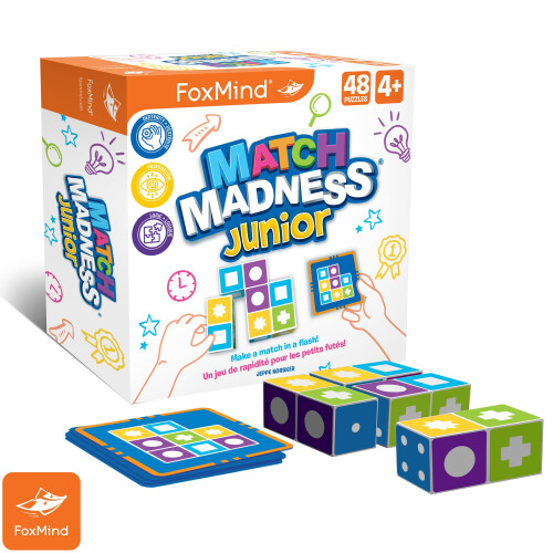 FoxMind Games: Match Madness Junior A Pattern Matching Puzzle Game Make The Match in a Flash Develops Visual Recognition and fine Motor Skills Pl 1