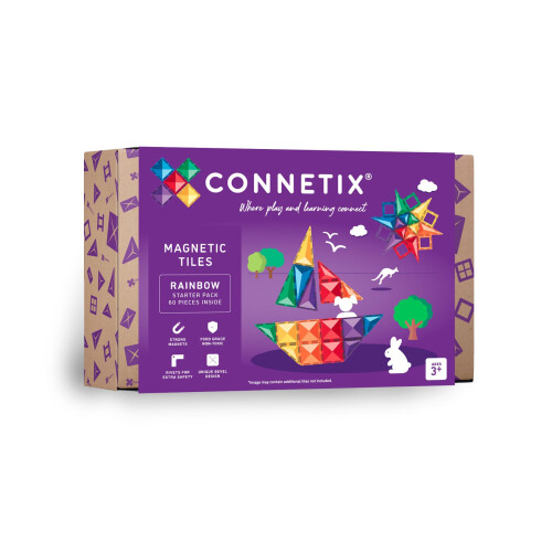 CONNETIX Rainbow Starter Pack  60 Pieces