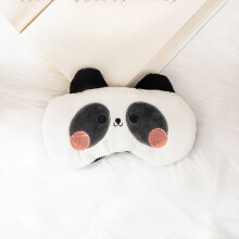 Zachte pluche Panda Sleep Mask voor mannen en vrouwen - Geurvrij, verstelbare oogholken voor slapeloosheidsrelief, reizen en dutjes