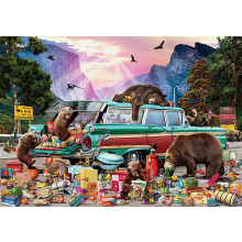 Buffalo Games - Garry Walton - Yosemite Picnic - 300 Piece Jigsaw Puzzle for Adults Challenging Puzzle Perfect for Game Nights - Finished Puzzle Size