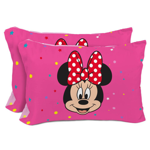 Sunny Side Up Disney Minnie Mouse 2 Pack Αντιστρεφόμενα Μαξιλαροθήκες - Super Μαλακά Καλύμματα