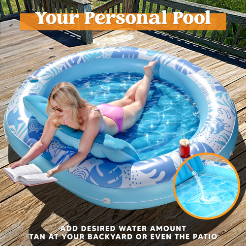 Sloosh Tanning Pool Lounger Float Luxury Stribest 1