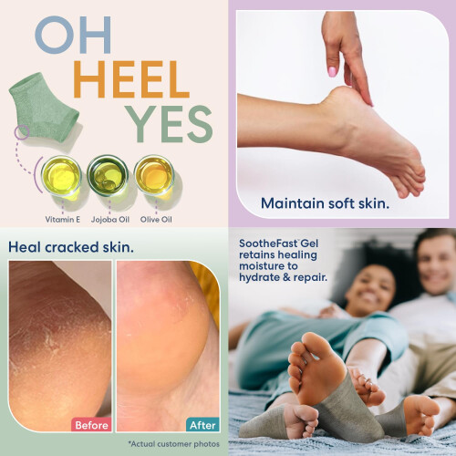 Dr. Frederick's Heel Socks για Θεραπεία Στραγγισμένων Ποδιών - 2 Ζευγάρια 1
