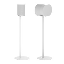 ynVISION.DESIGN Gulvstativ med fast h?jde, kompatibel med SONOS Era 100 og Era 300 - Hvid 2-pak (par)