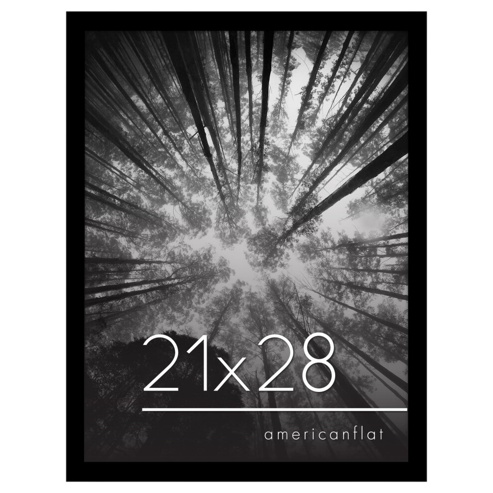 Cadre photo Americanflat 21x28 en plexiglas poli - Collection Epic - Cadres muraux pour galerie en bois d'ing   nierie - Cadre photo large pour aff