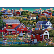 Buffalo Games - Dowdle - Amish Country - 1000 Piece Jigsaw Puzzle for Adults Challenging Puzzle Perfect for Game Nights - Finished Puzzle Size is