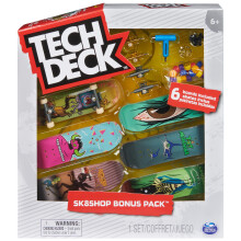 TECH DECK Toy Machine Sk8shop Fingerboard Bonus Pack Collectible and Customizable Mini Skateboards Kids Toys for Ages 6 and up