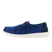 Hey Dude Wendy Sport Mesh da donna, blu navy/bianco, taglia 6 | Scarpe da donna | Mocassini slip-on da donna | Comodi e leggeri