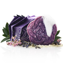 Viori Shampoo Bar Roxo - Feito à Mão com Água de Arroz Longsheng & Ingredientes Naturais