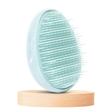 B to Z Edit The Egg Brush - Mini h?rb?rste til kvinder M?nd Teenagere B?rn - Eksfolieringsb?rste - Lille rejseb?rste til tykt h?r - Kompakt v?d o