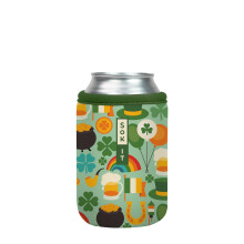 Sok It Can Sok Manga para Lata de Cerveja e Refrigerante Isolada Neoprene (Irish Charm, 12oz)
