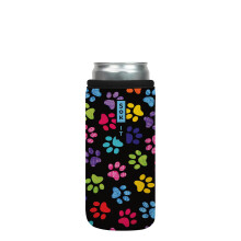 Sok It Can Sok hoes voor bier en frisdrank ge?oleerde neopreen hoes (Pawsitive Vibes 12oz Slim Can Sleeve)