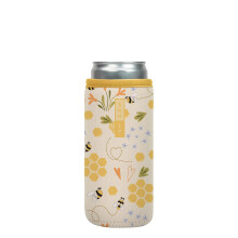 Sok It Can Sok hoes voor bier en frisdrank ge?oleerde neopreen hoes (Honeycomb Buzz 12oz Slim Can Sleeve)