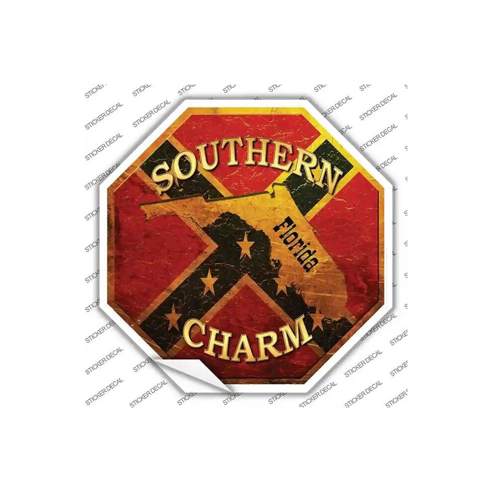 Smart Blonde Bs-373S-L Southern Charm Florida Novelty Octagon Sticker Decal - Large 792636345050