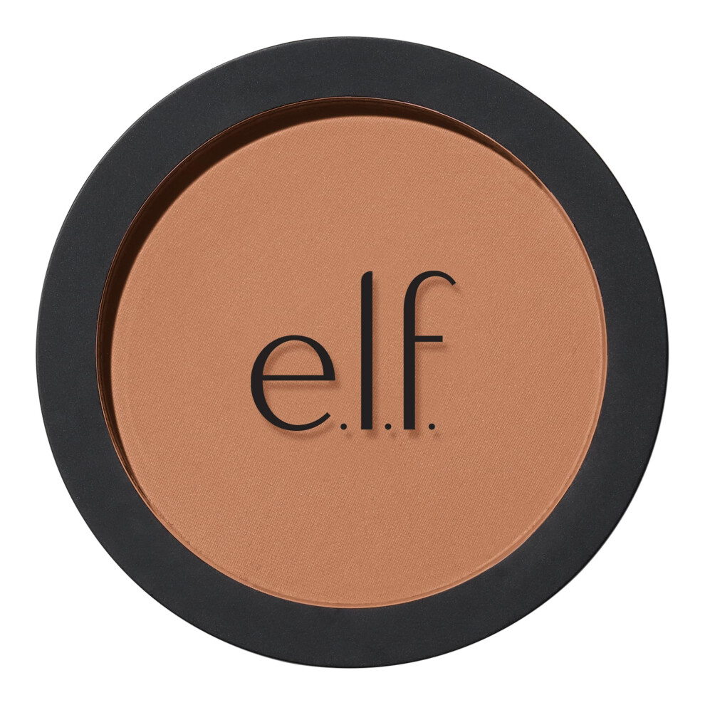 e.l.f. Primer-Infused Bronzer  Long-Lasting  Lightweight & Buildable Powder Bronzer  Delivers A Matte Finish  Vegan & Cruelty-Free  Fresh Tan