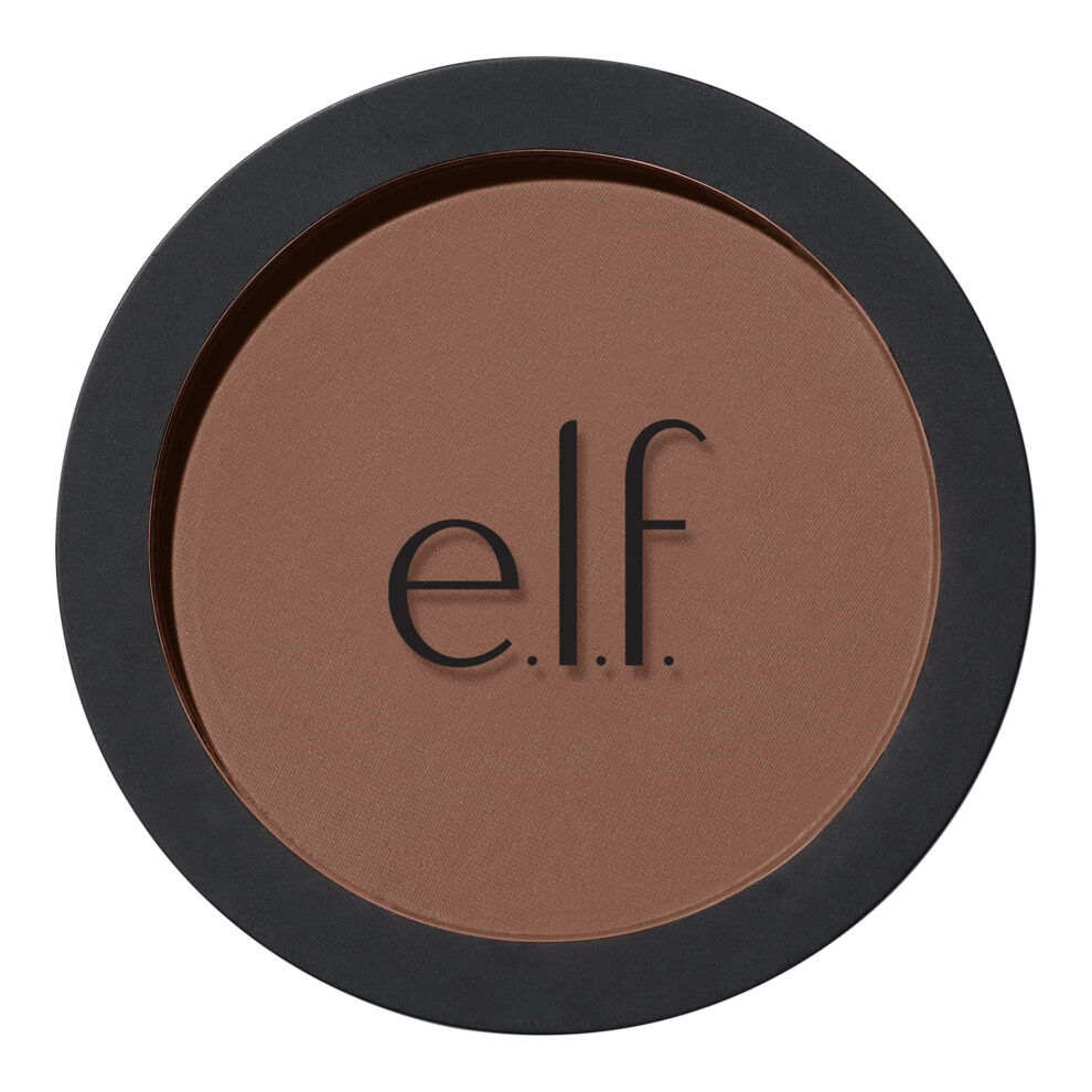 e.l.f. Primer-Infused Bronzer  Long-Lasting  Lightweight & Buildable Powder Bronzer  Delivers A Matte Finish  Vegan & Cruelty-Free  Desert Sun