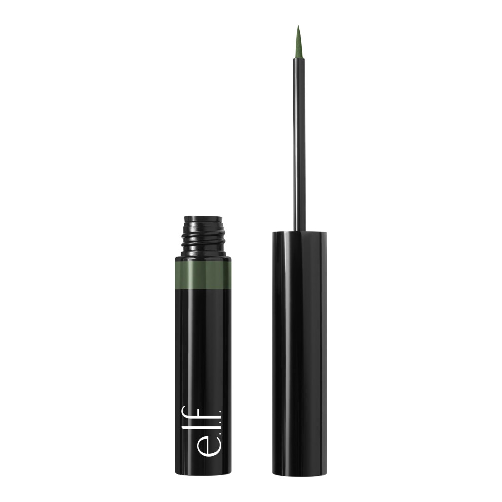 e.l.f. H2O Proof Inkwell Eyeliner Pen  High-pigment  Waterproof Liquid Eyeliner  Delivers A Matte Finish  Vegan & Cruelty-free  Dark Envy
