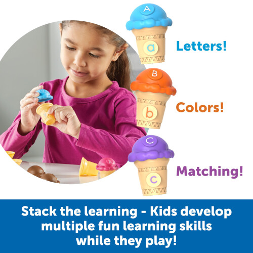 Learning Resources Learning Resources Mini Letter Scoops - Giocattoli Educativi per Bambini 3+, Giocattoli Montessori, 52 Pezzi 2