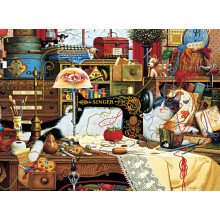 Buffalo Games - Charles Wysocki - Maggie The Messmaker - 1000 Piece Jigsaw Puzzle for Adults Challenging Puzzle Perfect for Game Nights - Finishe