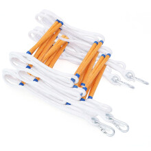 Emergency Fire Escape Ladder 15M Flame Resistant Safety Extension Rope Ladder with 2 Hooks  3-7 Story Homes Reusable Compact & Portable External Ladde