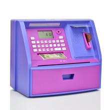Salvadanaio interattivo ATMBnk per bambini, giocattolo sicuro per risparmiare denaro con protezione tramite password, riconoscimento monete, inse