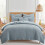Levtex Home - Mills Waffle - Conjunto de Colcha Twin/Twin XL - Algodão Chambray Waffle 1