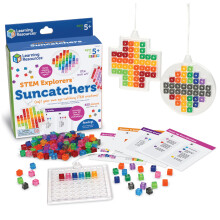 Learning Resources STEM Explorers Suncatchers Art Kit - STEM Toys for Kids Ages 5+ STEM Toys Science for Kids Building Toys STEM Projects