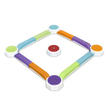Acorn Avenue Balance Beam og Toddler Stepping Stones 13 stykker Non-Slip Plastic Balance Stackable Stepping Stones Sensory Toys til småbørn inden