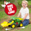 John Deere John Deere 18 2-n-1 1 DIG RIG Toy Dump Truck e Loader frontal com luz 5