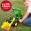John Deere John Deere 18 2-n-1 1 DIG RIG Toy Dump Truck e Loader frontal com luz 3