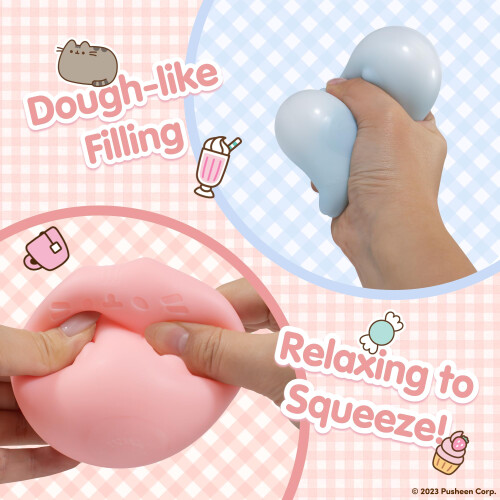 Hamee Squishy Pusheen – Balle à Presser Sensorielle, Boîte Mystère 3 Couleurs, Anti-stress Pour Tous !
