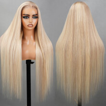 SUPERLOOK Perruque 6x5 sans colle cheveux humains 220% densité P10/613